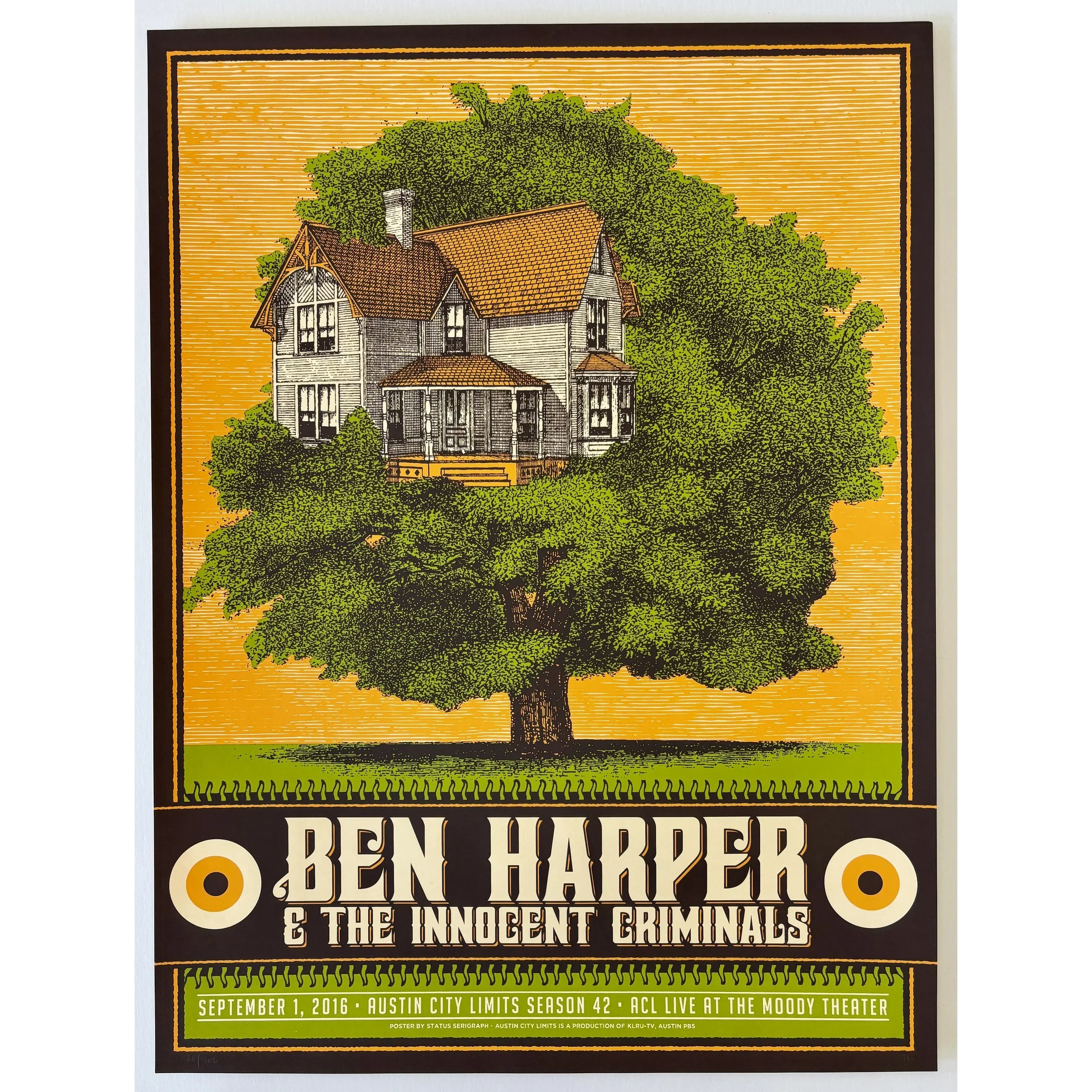 Ben Harper - Austin City Limits original poster - Season 42